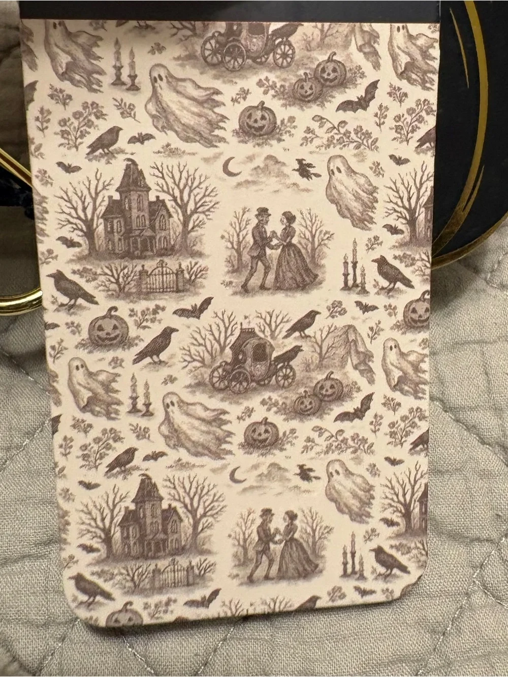 RACHEL Rachel Roy Black & White Halloween Ghost Toile Plush Throw